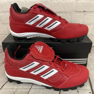 Adidas 015926 Triple Star K Men's Baseball Cleats Red White Grey US Size 5.5