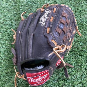 Brown Used Rawlings Player Preferred Right Hand Throw Pitcher's Baseball Glove 11.5"