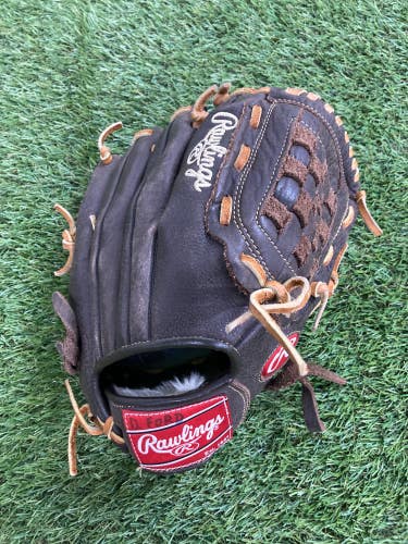 Brown Used Rawlings Player Preferred Right Hand Throw Pitcher's Baseball Glove 11.5"