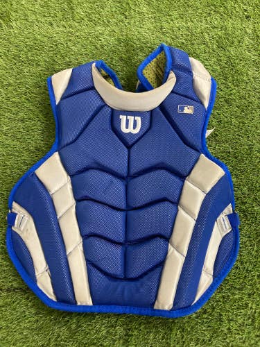 Blue Used Intermediate Wilson Catcher's Chest Protector