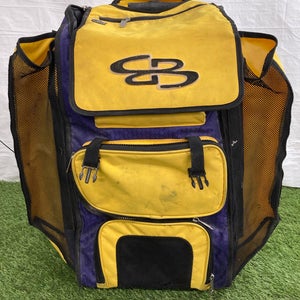 Yellow Used Boombah Catcher's Bag