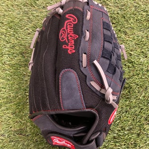 Black Used Rawlings Renegade Right Hand Throw Pitcher's Baseball Glove 12.5"