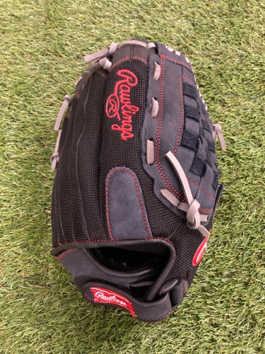 Black Used Rawlings Renegade Right Hand Throw Pitcher's Baseball Glove 12.5"