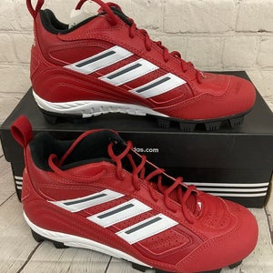 Adidas 015927 Triple Star 3/4K Men's Baseball Cleats Red White Grey US Size 4.5