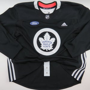Adidas Toronto Maple Leafs Practice Worn Authentic NHL Hockey Jersey Black Size 60