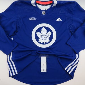 Adidas Toronto Maple Leafs Practice Worn Authentic NHL Hockey Jersey Blue Size 60