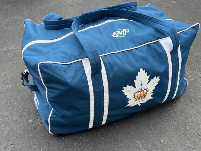 JRZ Toronto Marlies AHL Leafs Pro Stock Hockey Team Equipment Travel Bag Player