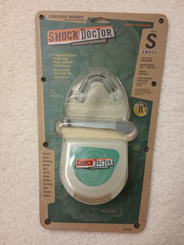 New Shock Doctor Ice Hockey Mouthguard Size Small with Case - Mouth Guard