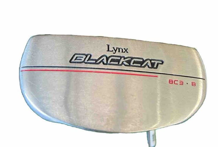Lynx Black Cat BC3-B Mallet Putter Steel 35" With Label And Factory Grip RH NICE