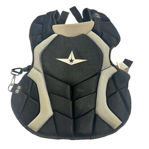 Used All-star Blk Gry Youth Catcher's Chest Protector