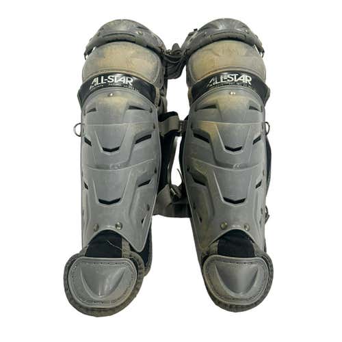 Used All-star Lg912s7x Intermed Catcher's Shin Guards