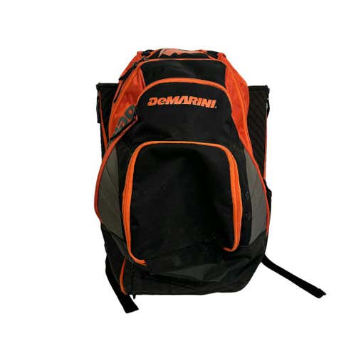 Used Demarini Backpack Blk Org Baseball And Softball Equipment Bags
