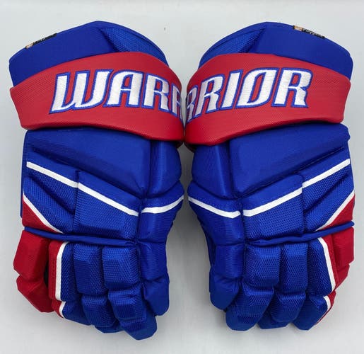 NEW Warrior LX20 Gloves, Royal Blue/Red, 14”