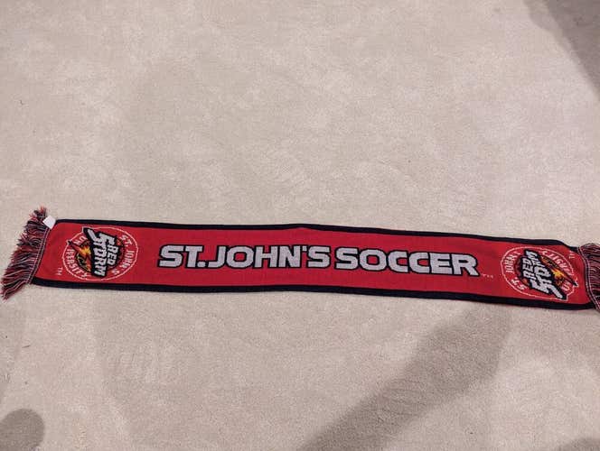 Rare Vintage St. Johns Red Storm Soccer Scarf NCAA