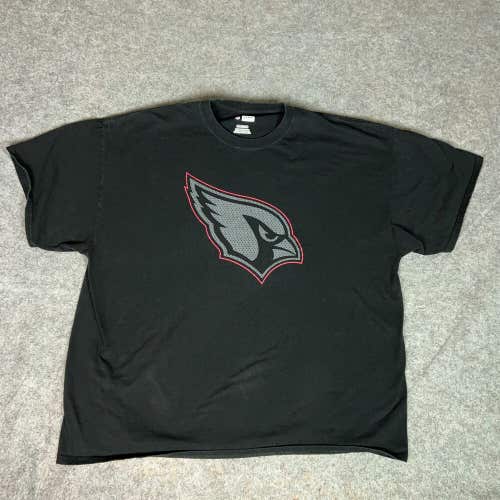 Arizona Cardinals Mens Shirt 2XL XXL Black Gray Tee T Logo Sports Football NFL