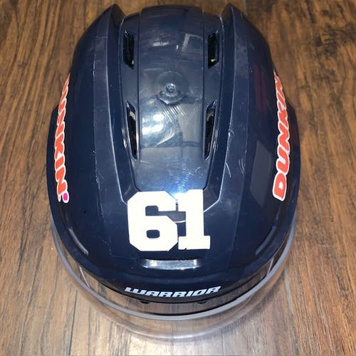 Worcester Railers #61 2019-20 ECHL Pro Stock Warrior Alpha One Pro Helmet Visor2