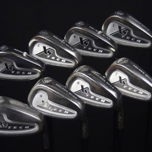 GOLDEN BEAR XS TECH IRON SET 3 4 5 6 7 8 9 P LENGTH (3) 39.25 IN RH NEW GRIP