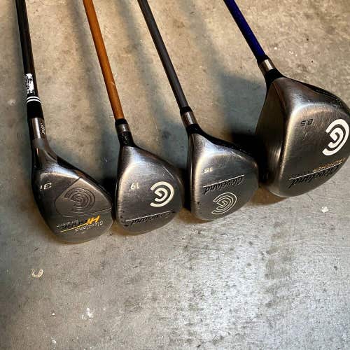 Cleveland Launcher Driver, 3&5 woods, and hybrid combo set
