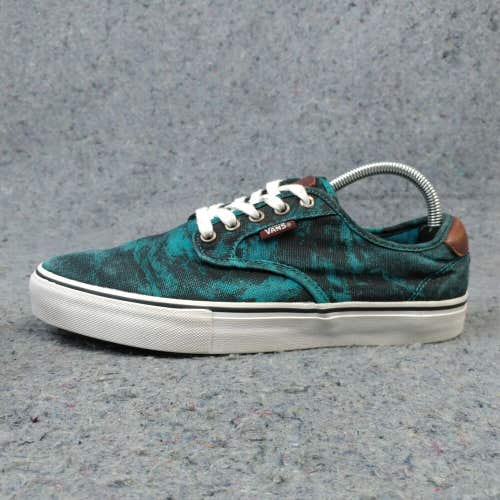 Vans Chima Ferguson Pro Mens 9 Skate Shoes Canvas Sneakers Green Blue Teal
