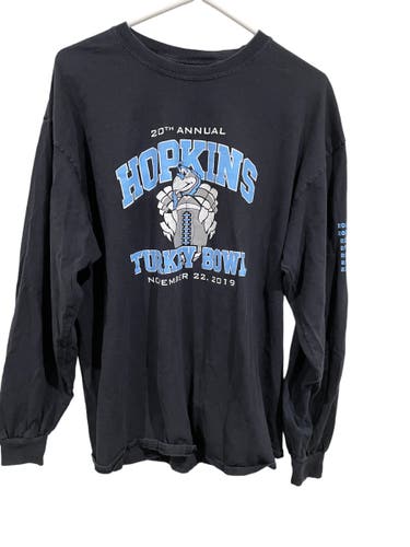 Hopkins Team Issued 2019 Turkey Bowl Long Sleeve Tee Shirt L/XL