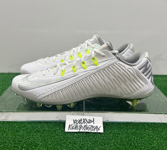 Nike Vapor Carbon Elite 2014 Football Cleats White Size 13.5 Mens 631425-101