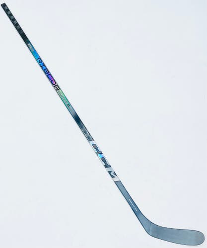 New Custom Silver CCM Ribcore Trigger 8 Pro (FT6 Pro Build) Hockey Stick-LH-75 Flex-P28-Grip