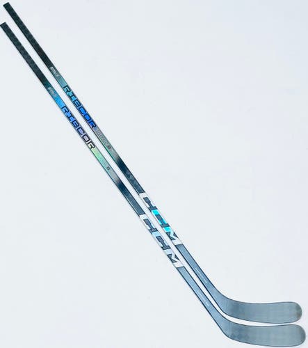 New 2 Pack Custom Silver CCM Ribcore Trigger 8 Pro (Unidentified Build) Hockey Stick-LH-P90T-95 Flex