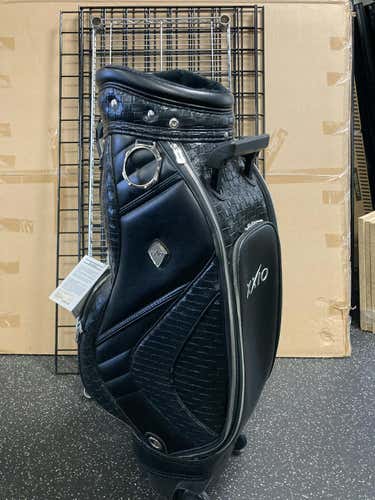 Used Xxio Black Leather Bag Golf Cart Bags