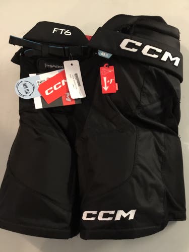 CCM Jetspeed FT6 Jr Large Black Hockey Pant
