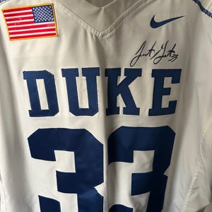 Best Offer PLL MLL NLL game used Duke jersey