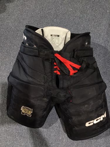 Portland Winterhawks Used Senior Size large CCM Pro Stock HPG 12A Goalie Pant