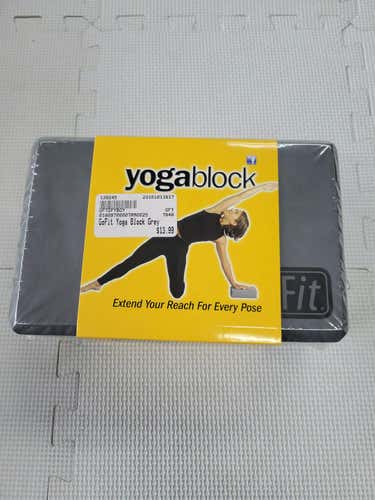 New Gofit Yoga Block Grey