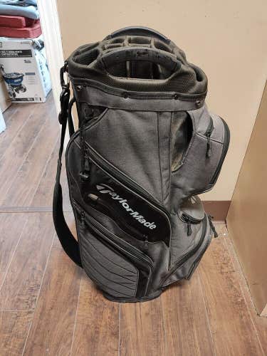 Taylormade 14 Divider Golf Cart Bag Grey/Black