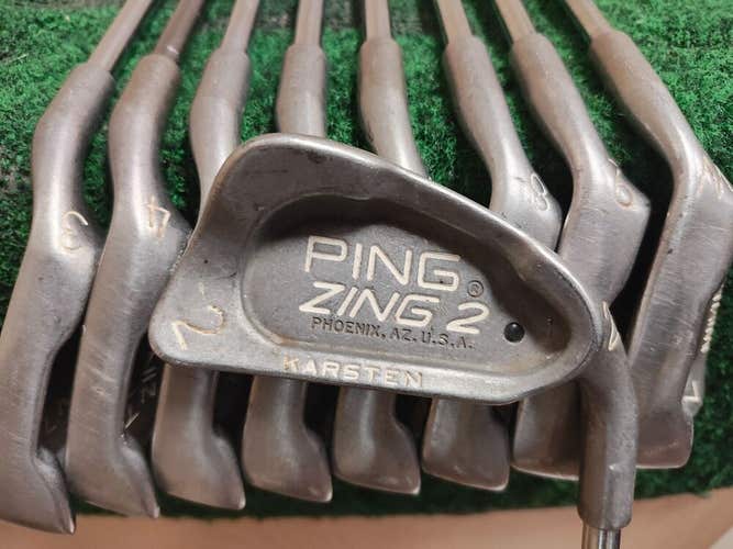 Ping Zing 2 Black Dot Golf Iron Set 2-PW Regular Flex Matching Serial #s