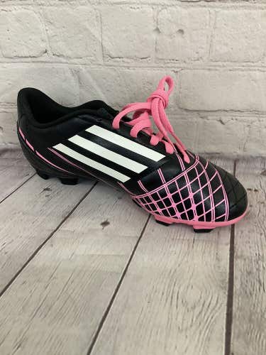Adidas Conquisto TRX FG J Youth Soccer Cleats Black Running White Pink US 2.5