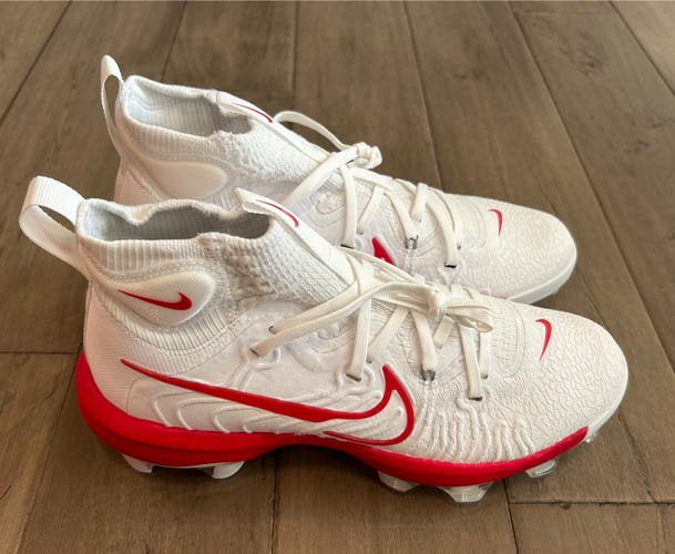 Size 7.5 Men’s Nike Alpha Huarache NXT MCS Baseball Cleats Red White