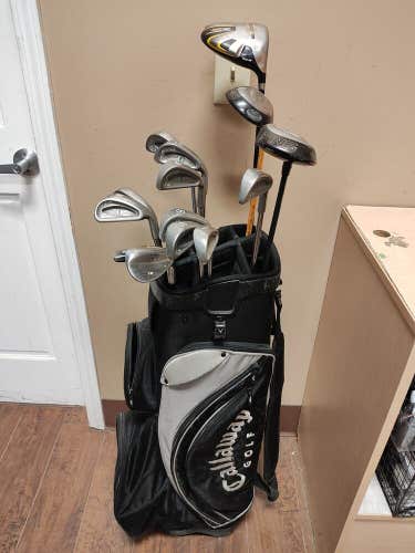 Ping Cobra Titleist Golf 14 Club Set RH Complete w Callaway Cart Bag