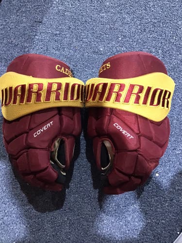 Game Used Cadet’s Warrior Covert Pro Size 14” Gloves