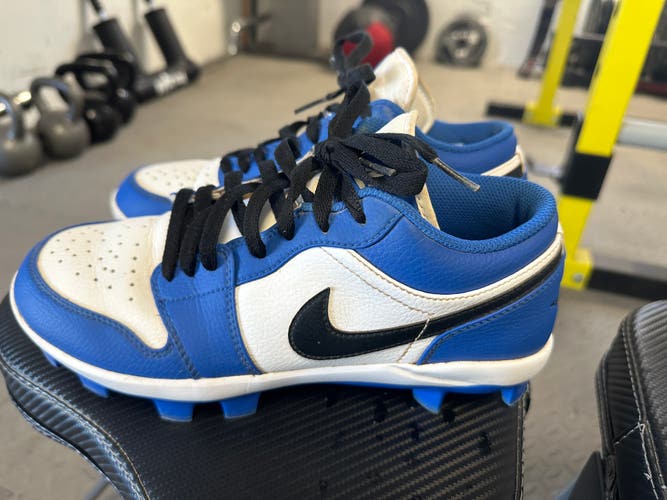 Blue Used Men's Low Top Molded Cleats