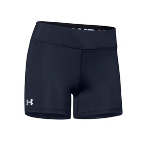 Women's Navy Blue Under Armour Team Shorty Spandex Shorts