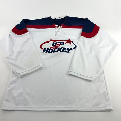Used White USA Hockey K1 Jersey | Senior Large