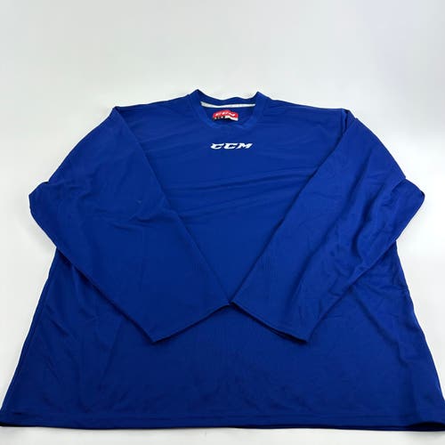 Used Blank CCM Royal Blue Practice Jersey | XL