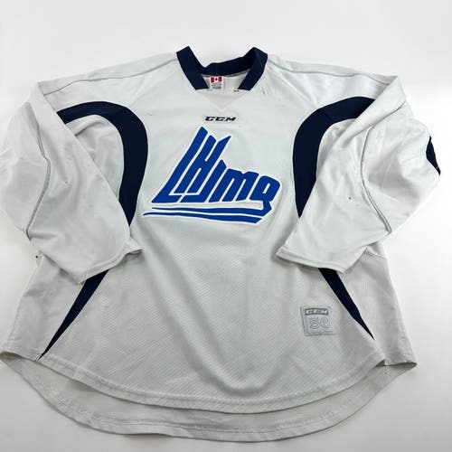 Used White CCM QMJHL Jersey | CHL | Size 56