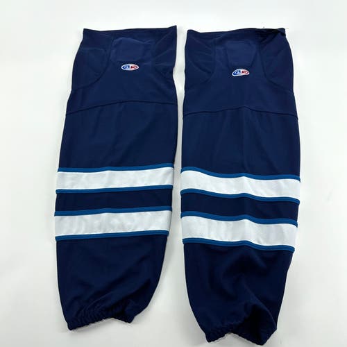Used Navy, Blue, and White AK Socks | Adult Large