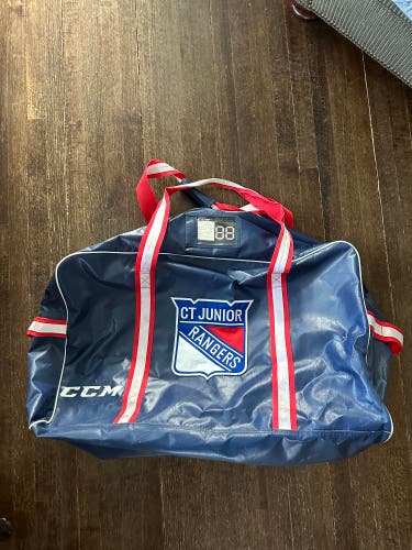 Used CCM Ct. Junior Rangers Hockey Bag