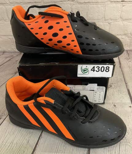 Adidas freefootball x-ite J Soccer Shoes Colors Black Solar Orange US Size 2.5