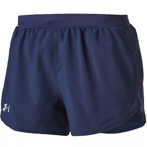 Under Armour Women's Fly By Navy Blue Athletic Running Shorts