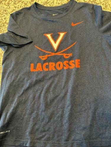 Nike Virginia UVA youth larcrosse shirt L large