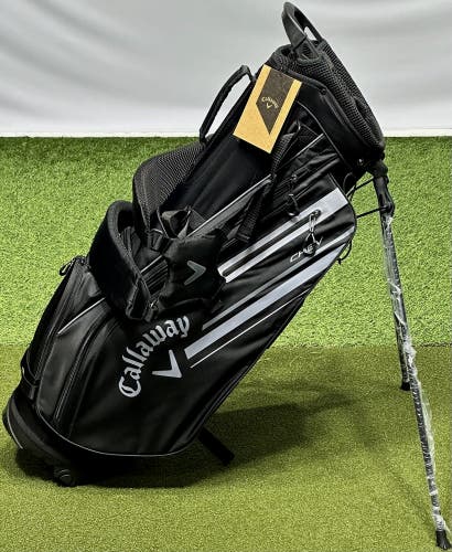 Callaway 2023 Chev Stand Golf Bag 5123029 Black 4-Way Divider NEW #89070
