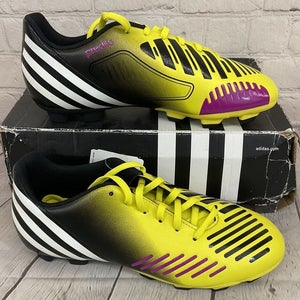 Adidas Predito LZ TRX FG J Youth Soccer Cleats Vivid Yellow White Black US 5